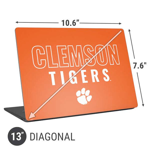 Clemson University Tigers Logo Universal Laptop 13in (10.6 x 7.6in) Skin